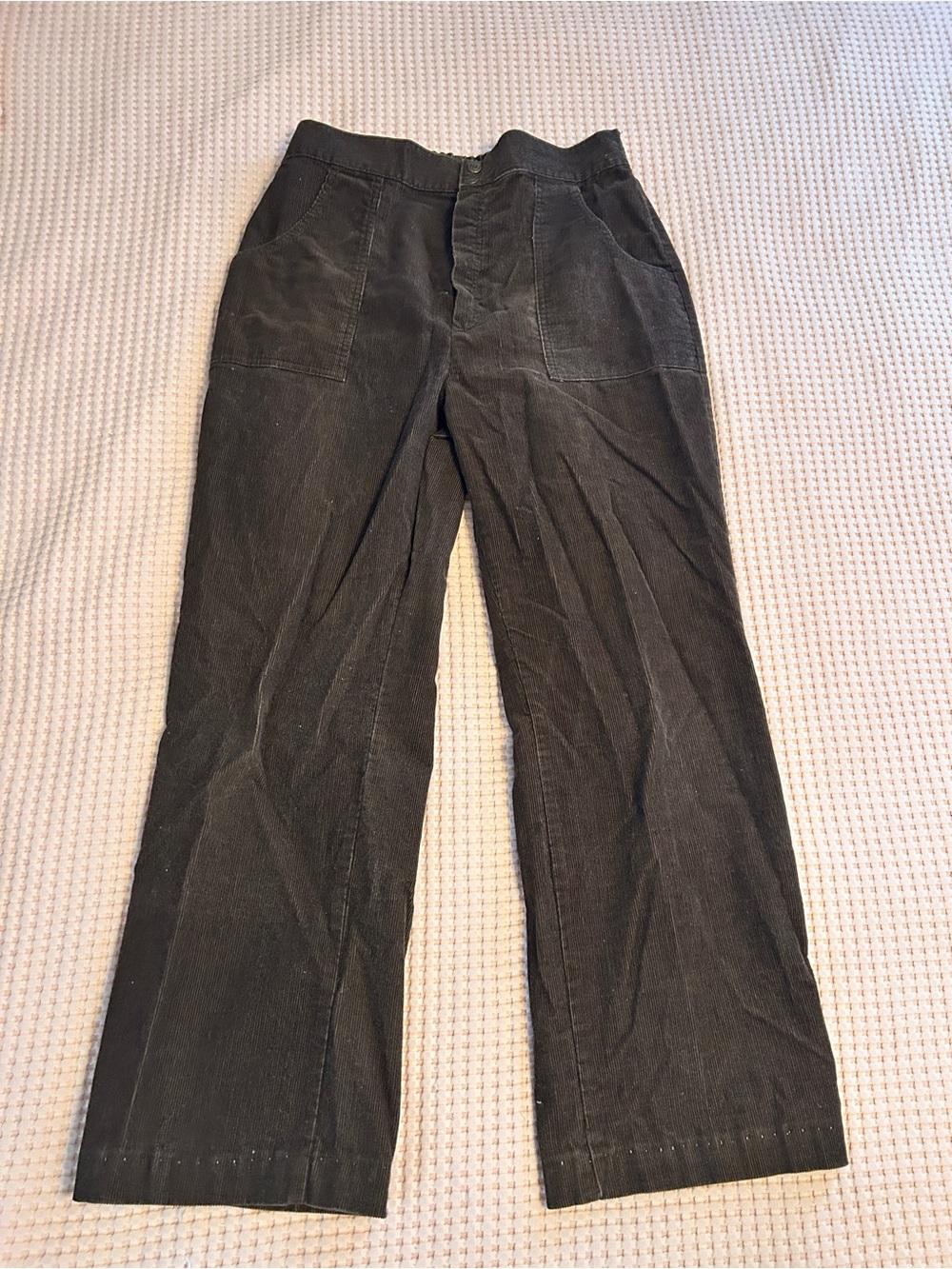 Vintage Sears Women's Super High Rise Wide-Leg Corduroy Pants